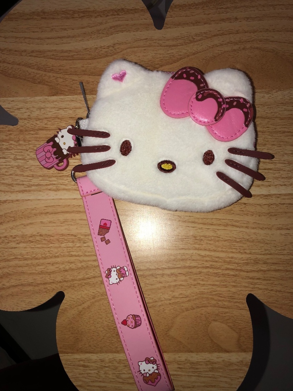 Hello Kitty Fluffy Wrist Pouch